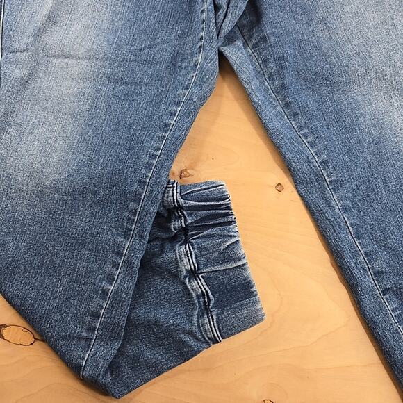 Almost Famous Women's 20 Cargo Jogger Jeans Elastic Waist Utility Denim Pants - Picture 3 of 13